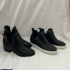 2Pr Black Chelsea& Violet 8M